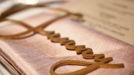 Close-Up-Decoration-at-Wedding-Cursive-Spelling-the-Name-Sunny