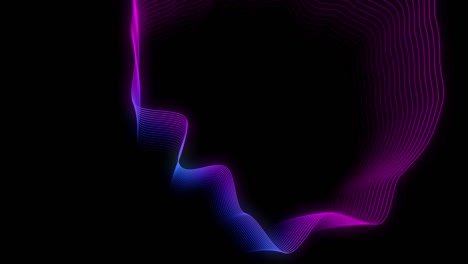 abstracto rosa púrpura gradiente líneas de neón geométricas. fondo 3d. estilo retro. tecnología futurista fondo abstracto. red, grandes datos, centro de datos, servidor, vj, internet, velocidad
