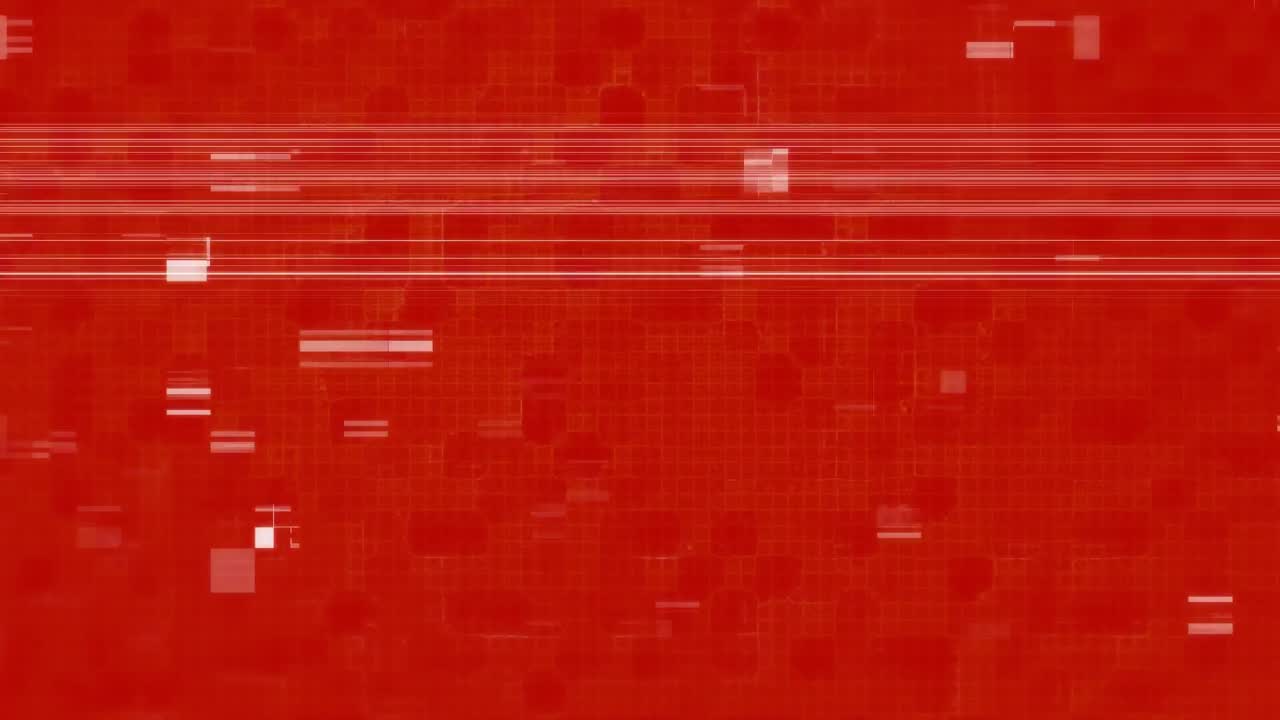 Animation of interference on red background