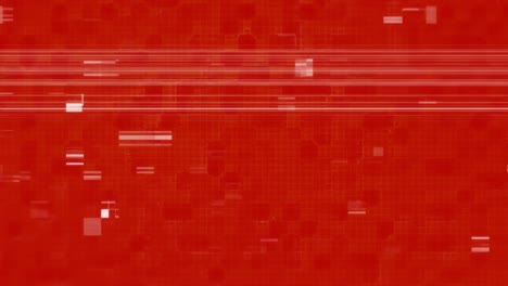 animación de la interferencia en fondo rojo