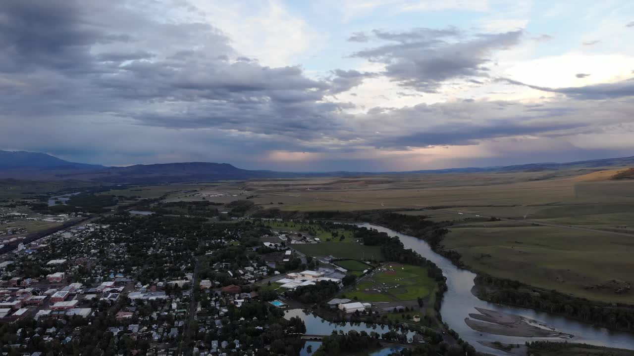 Flying in a Drone near Bozeman, Montana