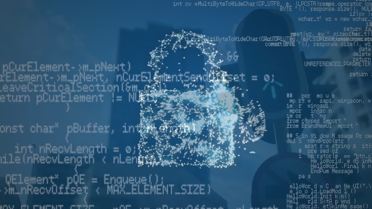 animación del procesamiento de datos sobre nubes y semáforos