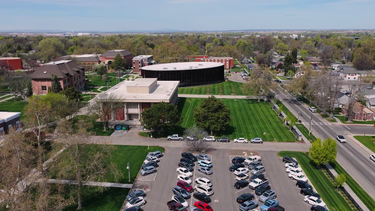 Drone de la biblioteca del College of Idaho.