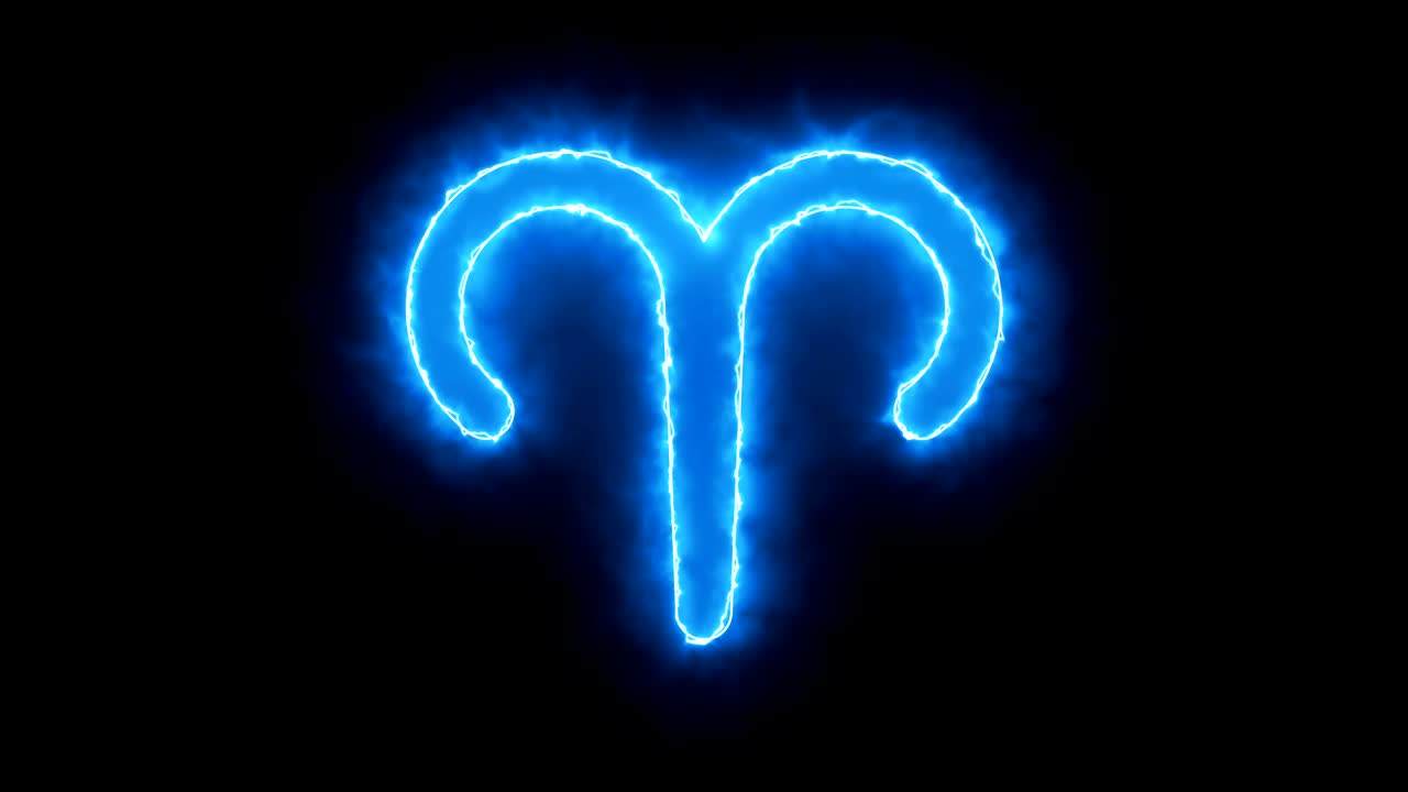 renderización en 3d del símbolo del zodiaco. fondo digital