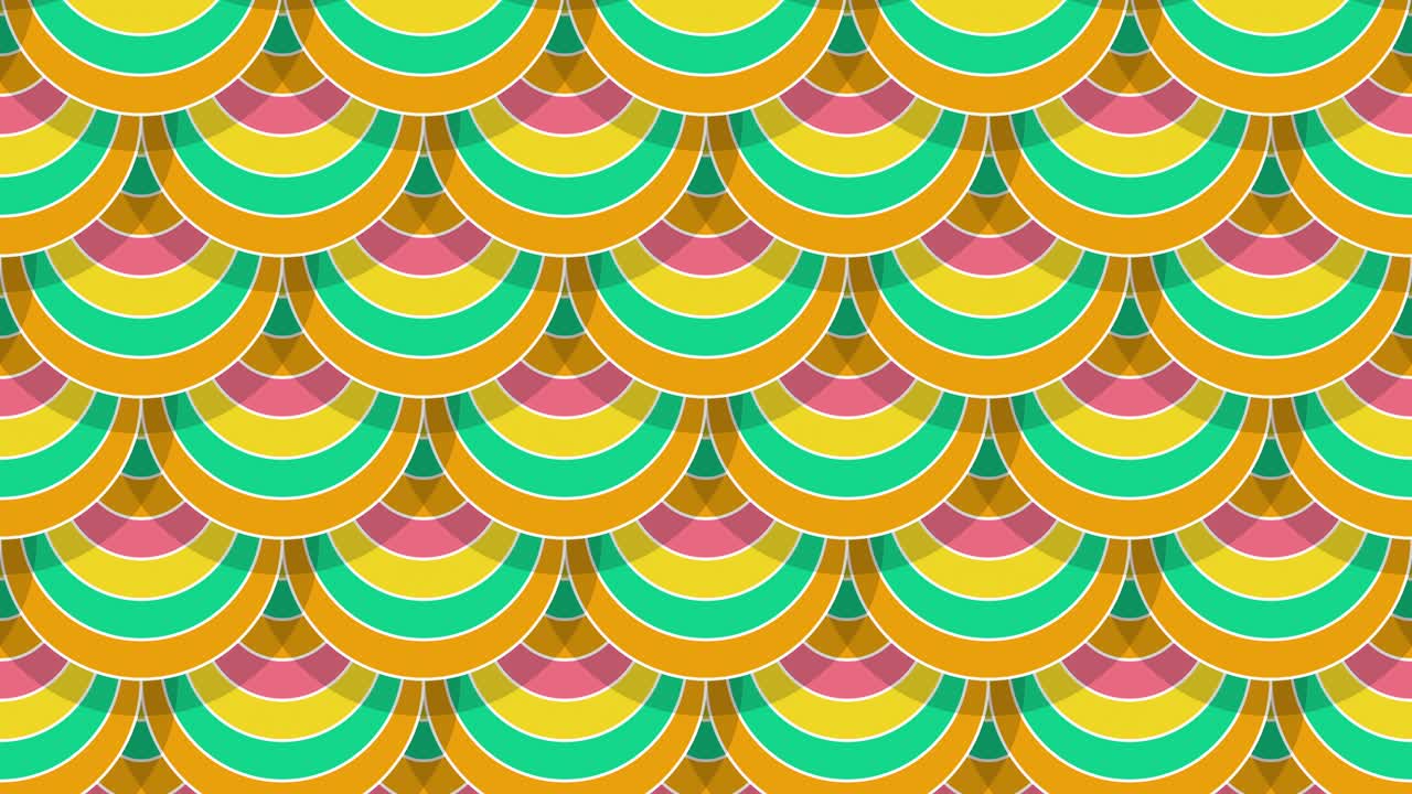 일본어: 무 없는 원, 추상적인 파동 패턴, 4k