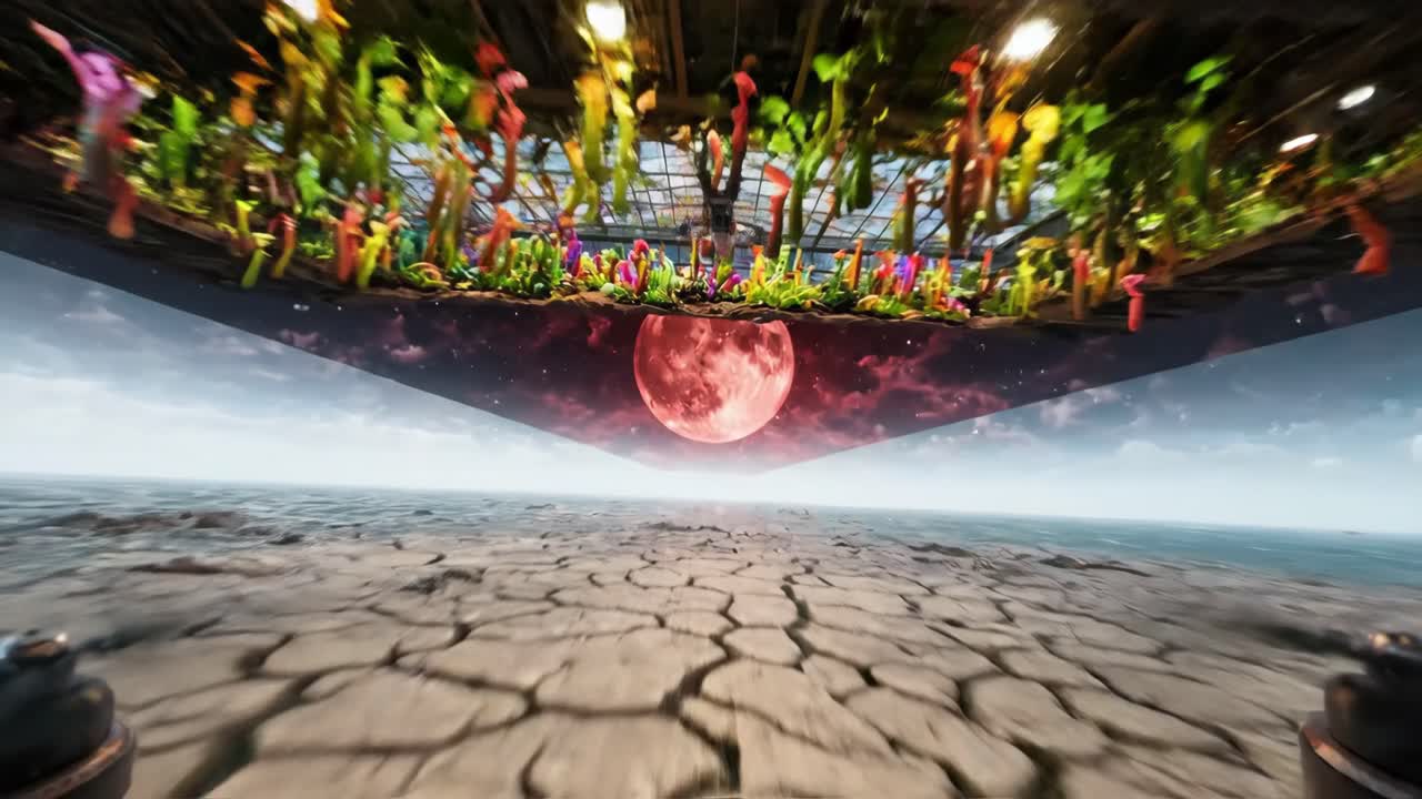 Flying Through a Surreal Dreamscape of Changing Fantasy Worlds