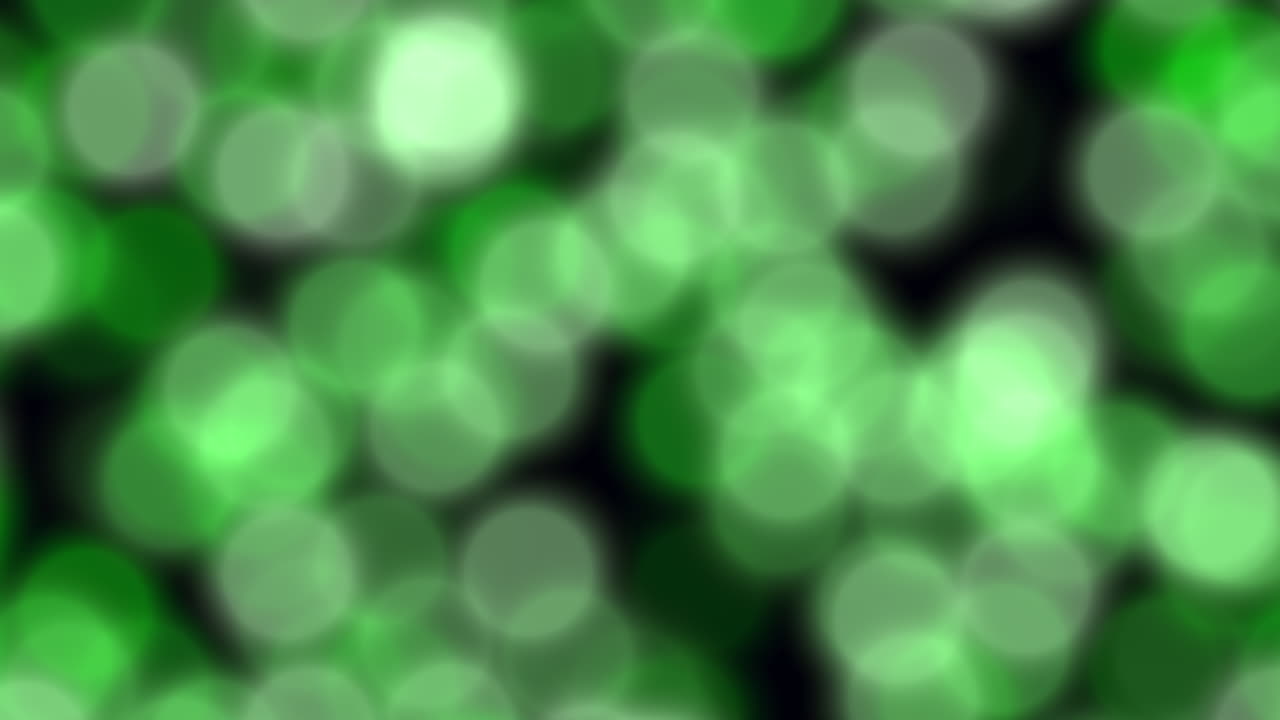 volando grandes bokeh de moda y brillos en el gradiente negro