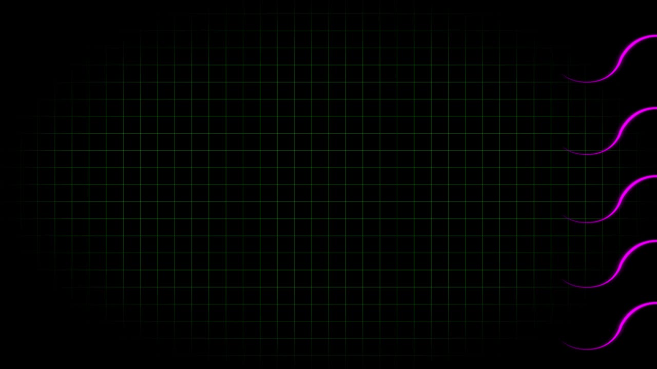 전기 심장 기록 오실로스코프 파동 형태 애니메이션 모션 그래픽