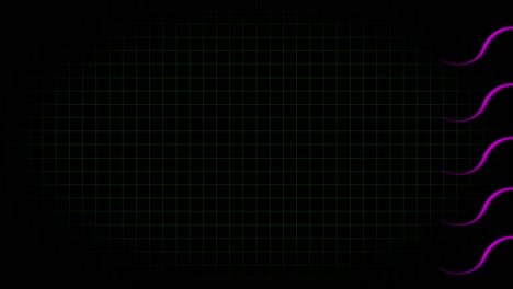 electrocardiograma osciloscopio forma de onda animación gráficos de movimiento