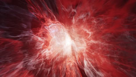 hermosa nebulosa surrealista roja para streaming y fondos coloridos de podcast - animación en bucle sin problemas