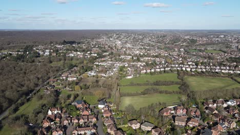 loughton essex 4k aerial footage pan high pov