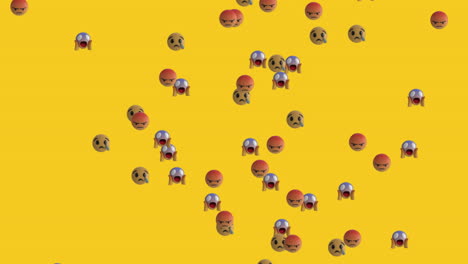 los emoticones volando