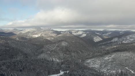 Ukraine's-Beautiful-Mountains-in-the-Wintertime---Aerial