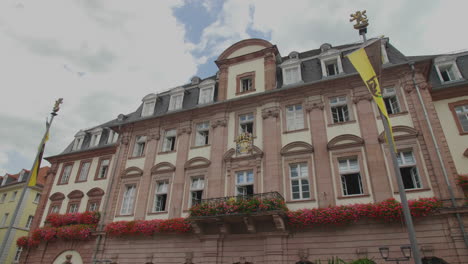 heidelberg rathaus, marktplatz, marktplatz an einem sonnigen tag