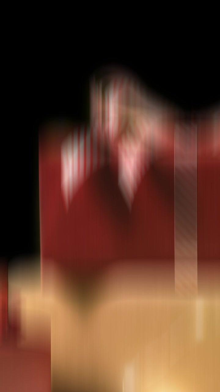 Blurred Red Boxes on Black Background