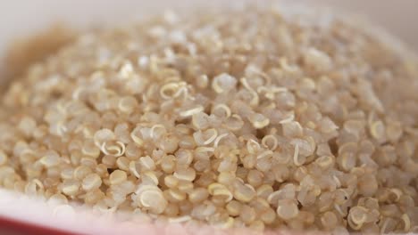 primer plano de quinoa sin cocinar