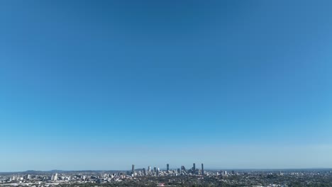 establishing drone shot of brisbane city, grange and lutwyche