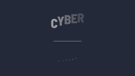 cyber monday on blue modern gradient 3