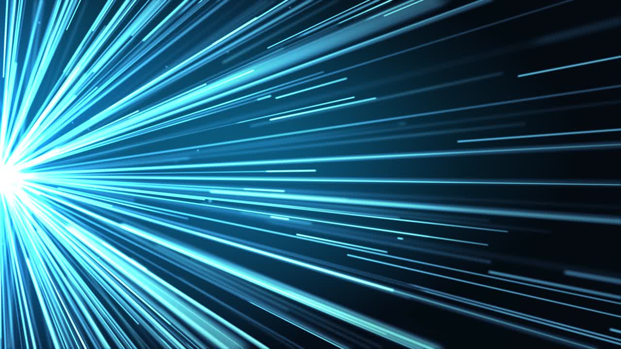 Fiber Network Waving Backdrop Blue loop Animated of Particle and Line ...