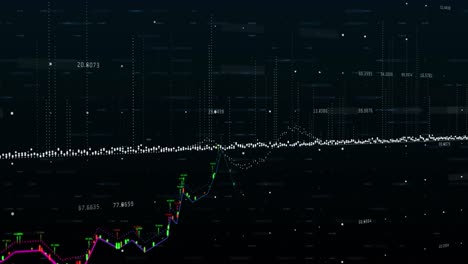 Animación-Del-Procesamiento-De-Datos-Financieros-Sobre-Fondo-Negro