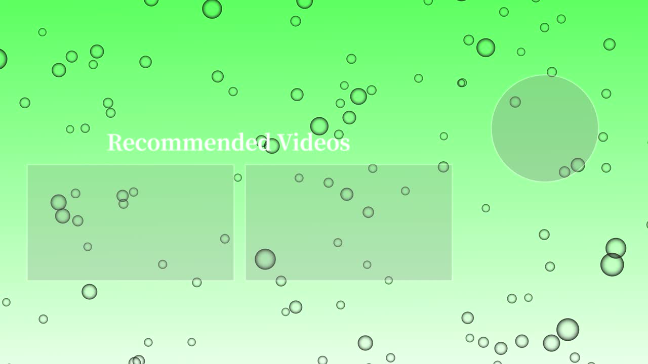 버블 시 엔드 카드 엔딩 스크린 모션 그래픽