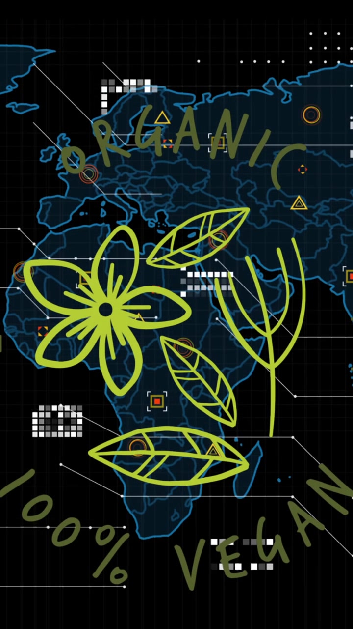 Animación de elementos flotantes y cuadrados