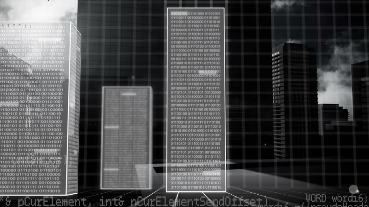 Animation of data processing over computer servers