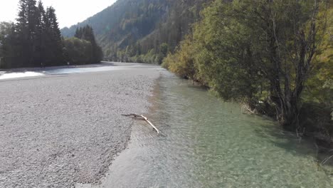 Isar-river-in-Munich-Germany-recorded-with-a-drone