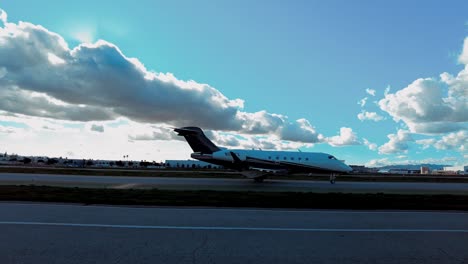 Private-jet-passing-by-on-cloudy-day