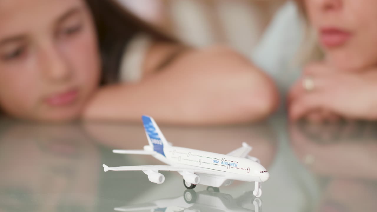 Toy Airplane with Girls