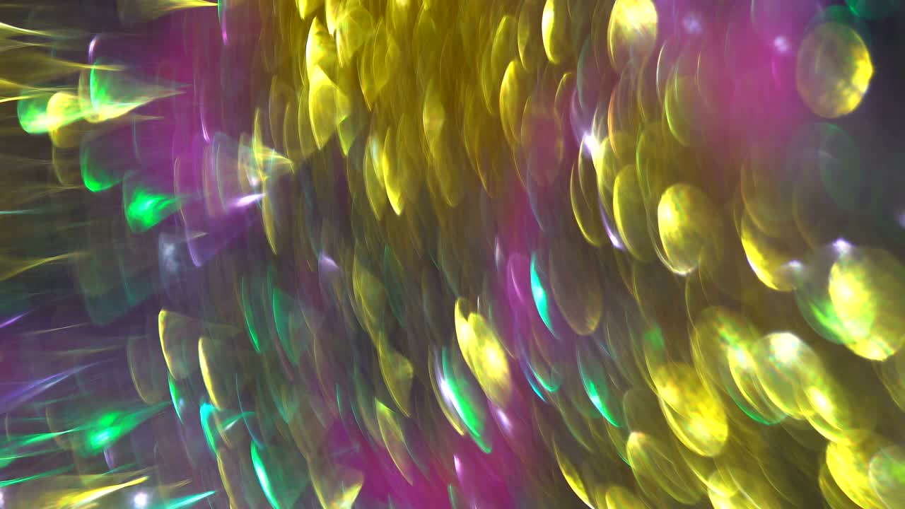 vista desfocada de luces coloridas reflejos circulares de luces navideñas