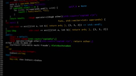 programming computer code coding process for filling an empty screen loop animation.