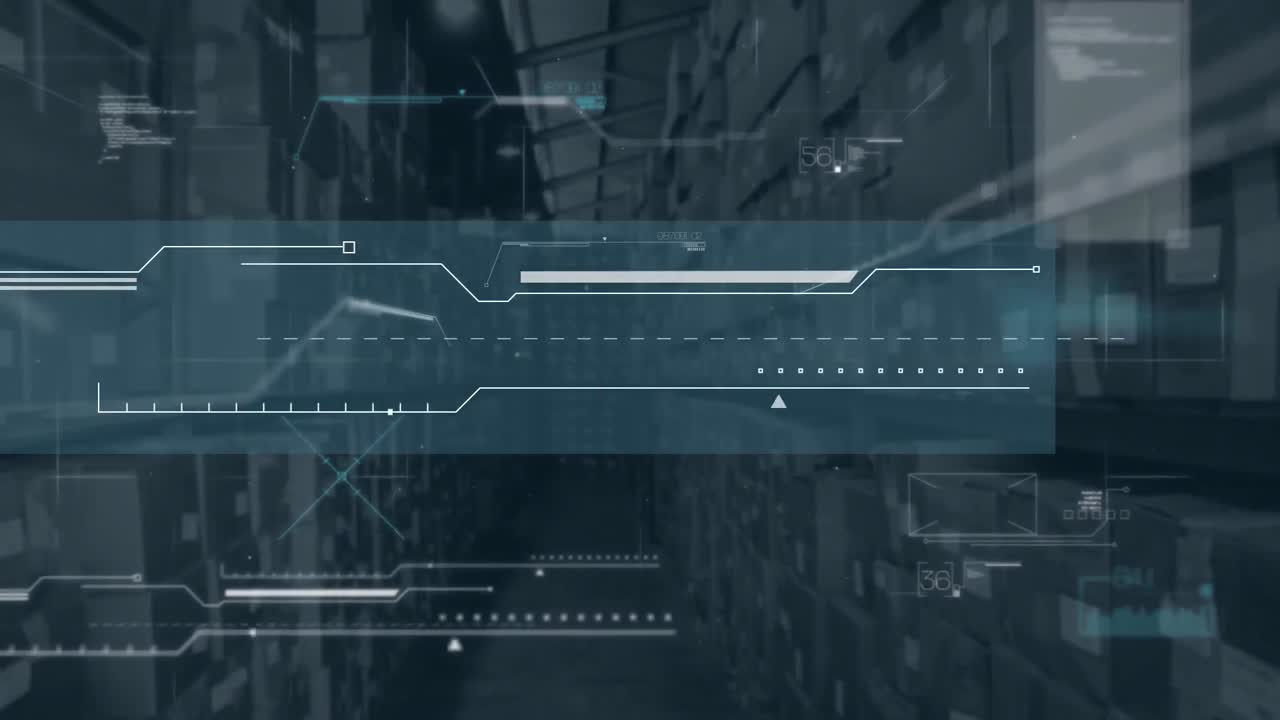 animación de los datos sobre el almacén