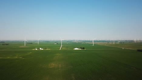 windmill farm generating energy in the central states