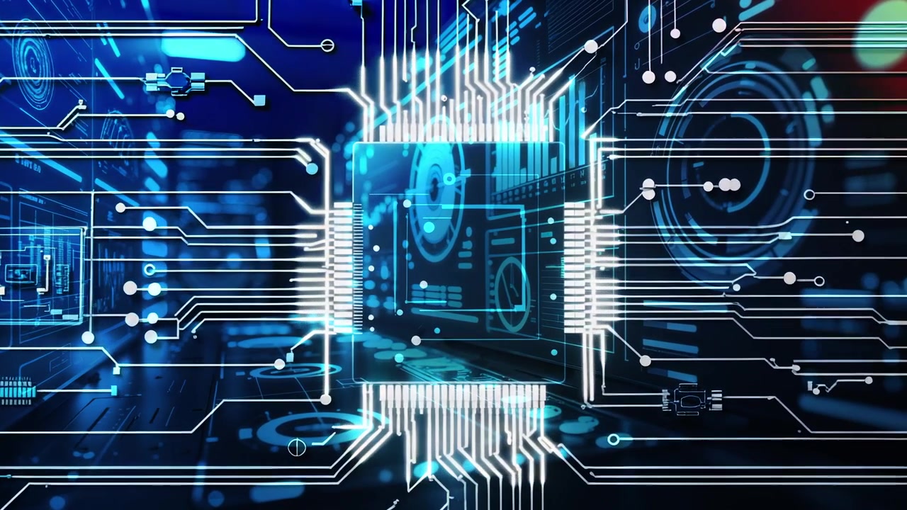 Modtager signal, mikrochip pulserer, oplyser kredsløbsspor og noder på printplade.