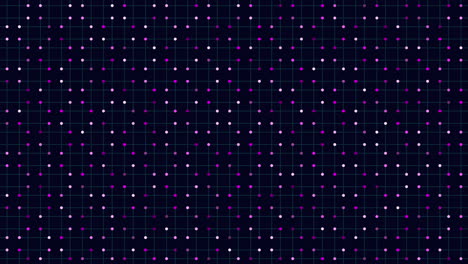 checkerboard of scattered white dots on dark blue grid