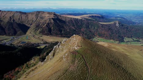 mountains in auvergne, france, ideal for ski and winter activities