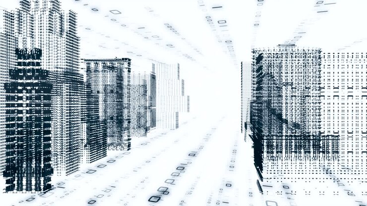 Smart city, digital world, Global communication network concept. 6G Business graph. Global business.