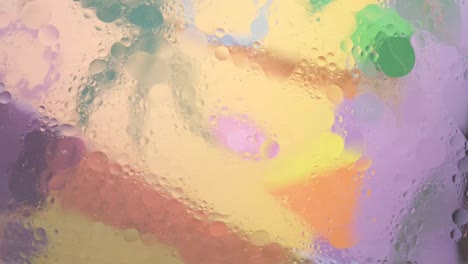 abstract oil bubbles in pastel colors