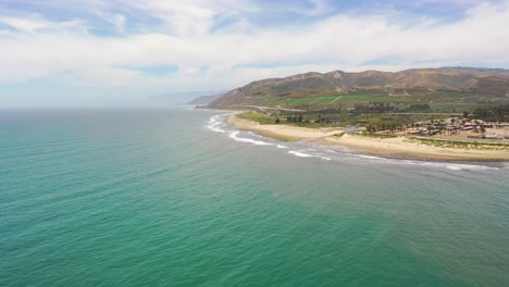 High-Aerial-Over-The-Central-Coast-Of-California-Near-Ventura