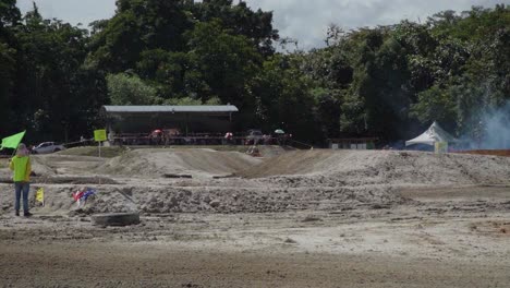 motocross race in the jungle