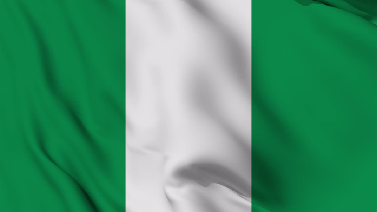 Nigerias flag sømløs bølgeanimation