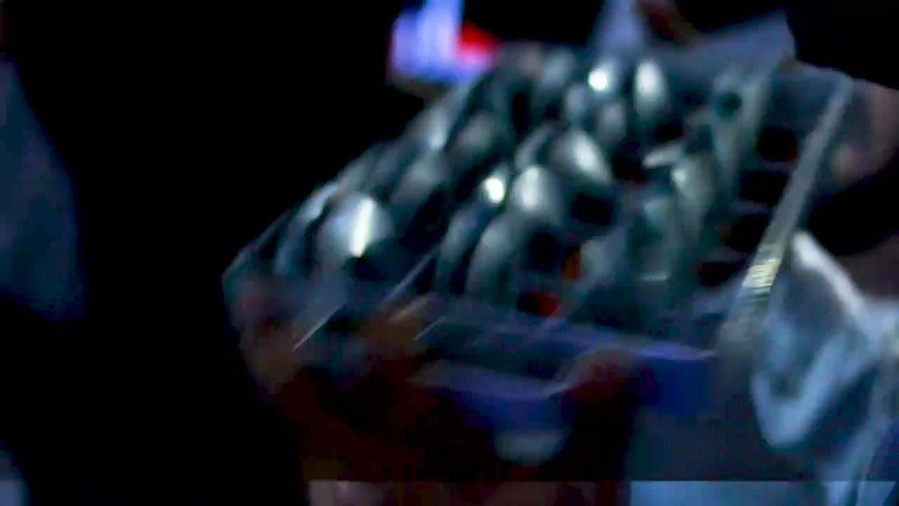 A container of balls