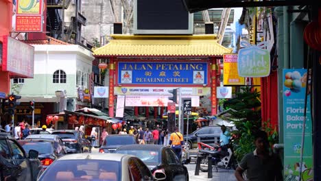 petaling street, chinatown, kuala lumpur: a busy street market