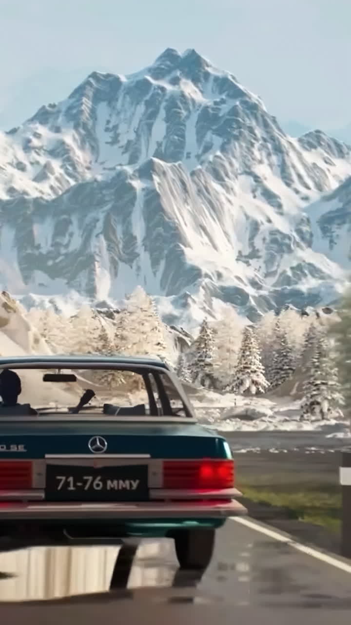 Scenic Winter Road Trip