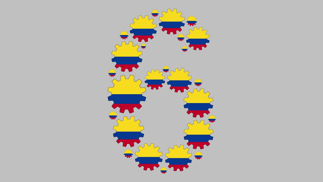 número seis colombiano