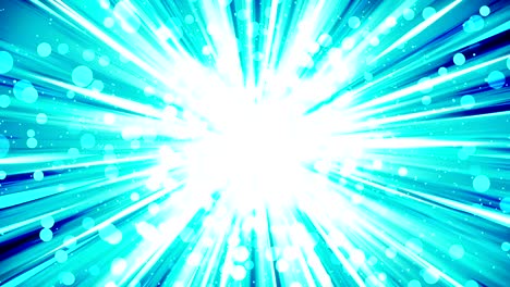 rayos de estallido de estrellas en el espacio. animación de bucle de haz de dibujos animados. fondo del concepto de tecnología futura. estrella de explosión con líneas.