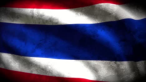 thailand grungy flag loop