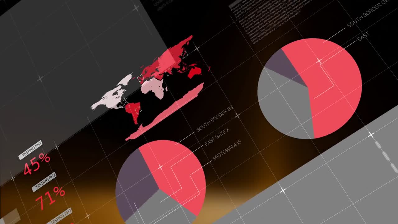 animación de las estadísticas y procesamiento de datos