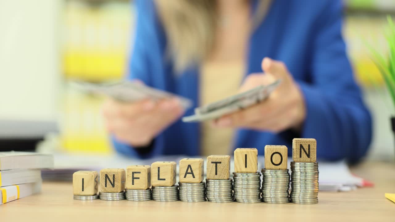 Inflation Concept with Money and Coins